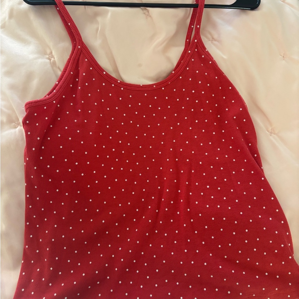 Red Polka Dot junior/kids Tank Top